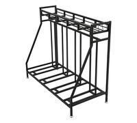 Soporte para 4 bicicletas, 120 x 55 x 103,5 cm, capacidad de carga de 100 | Soporte de rueda de soporte múltiple Ancho de la cesta superior: 27 cm/10,63 pulgadas para garajes, sótanos