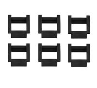 Soporte para 6 unidades de PCIe Riser Clip Lock para minería PCIE Riser 1X Retenedor de montaje vertical Bloqueo PCI-E X1 Soporte para minería Negro