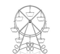 Soporte para 8 tazas, gira la noria, soporte para cupcakes, 8 tazas, soporte para postres, soporte para servir cupcakes, para carnaval y fiesta temática de circo, estante de exhibición de cupcakes