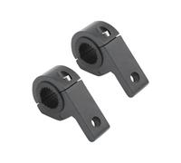 Soporte para accesorios de tubo, Aluminum alloy | Paquete doble de soporte de aluminio con abrazadera dividida con inserciones de almohadilla, orificio de montaje