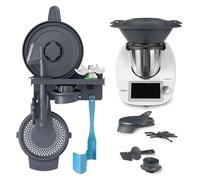 Soporte para accesorios Thermomix, organizador autoadhesivo, adecuado para TM6/TM5/TM31, soporte de pared sin taladrar, para tapa Thermomix, espátula, vaso medidor, accesorio para mezclar mariposa