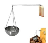 Soporte para aceite de sauna | Soporte colgante para aceite de aromaterapia de sauna con cadena | Cuenco del difusor de la fragancia del aceite esencial del tenedor del aceite de la aromaterapia de la