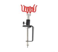 Soporte para aerógrafo con pivotante para aerógrafos alimentados por gravedad con sifón alimentado por gravedad, color negro y rojo