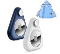 Soporte para Airtag para niños, Paquete de 2 Fundas Ocultas para rastreador GPS, Funda de Silicona antiextracción con Pines de Seguridad, Adecuada para niños, Ancianos, Ropa, Mochila, Equipaje (Azul,