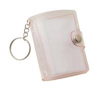 Soporte para álbum de fotos de PVC impermeable de 5 cm con llavero, bolsillo para 20 fotos, construcción resistente a desgarros para proteger el álbum de fotos de inserción de memoria, llavero ideal