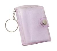 Soporte para álbum de fotos de PVC impermeable de 5 cm con llavero, bolsillo para 20 fotos, construcción resistente a desgarros para proteger el álbum de fotos de inserción de memoria, llavero ideal