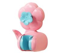 Soporte para alcachofa de ducha, diseño de flores, sin taladrar, soporte de | Soporte de alcachofa de ducha extraíble ajustable con soporte de pared y ganchos laterales para niños, montaje en pared, baño