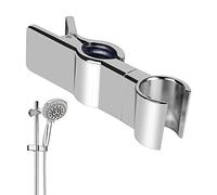 Soporte para alcachofa de ducha, soporte para alcachofa de ducha, soporte para alcachofa de ducha, soporte ajustable de 22 - 25 mm para baño, metal cromado