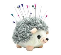Soporte para alfileres de erizo de felpa - Gadget de tela hecho a mano, cojín para agujas de coser | Accesorio único de bordado de escritorio, alfiletero con forma de animal caprichoso para sastrería
