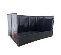 Soporte para alfombra de perro - Bandeja plegable de alta pared, inodoros portátiles impermeables para cachorros, solución de bandeja de basura interior, gran base de entrenamiento de PVC - Po