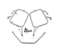 Soporte para Alforjas Motocicleta para ZONTES ZT703 ZT703F 2024-ZT 703 F, Soporte para Maletas Laterales, Soporte para Baúl Superior Portaequipajes Trasero para Motocicleta(Plata)
