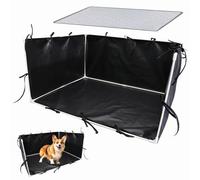 Soporte para Almohadilla de Perro - 35,04 Pulgadas, Tela Oxford 600D, 89 x 73 x 44 cm + 72 x 88 cm, extraíble y Lavable para Perros pequeños y medianos, Suelo en casa o Uso en Interiores