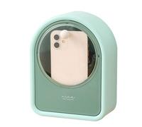 Soporte para almohadillas de algodón para maquillaje, soporte portátil para hisopos,de almacenamiento impermeable para escritorio | Organizador de almacenamiento que ahorra espacio, estuche portátil p