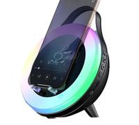 Soporte para altavoz inalámbrico - A?altavoz de inducción | Al?oparlante wìreless à i?duzione, sùpporto audio da 15 cm (1), suono HiFi con luce ambientale colorata dock station pèr chiamate in