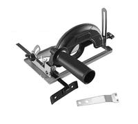 Soporte para amoladora angular de 100/125 mm de diámetro, marco protector para cortar hierro, ángulo ajustable 0-45°, profundidad de corte 0 ~ 40 mm (diámetro de 125 mm + guía)