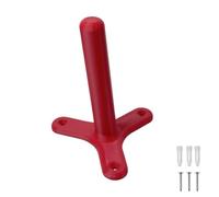 Soporte para amoladora angular de plástico, 125 mm, color rojo | Marco de polímero moldeado para pared para discos abrasivos de 125 mm en áreas de trabajo de garaje