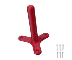 Soporte para amoladora angular de plástico, 125 mm, color rojo | Marco de polímero moldeado para pared para discos abrasivos de 125 mm en áreas de trabajo de garaje
