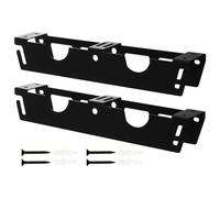 Soporte para amoladora, soporte para amoladora angular de montaje en pared, estante de herramientas eléctricas de 2 ranuras con ganchos de cable para renovación del hogar, taller, banco de trabajo