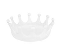 Soporte para anillos en forma de corona, bandeja para joyas, plato de joyería moderno multifuncional, bandeja para joyas estética, soporte decorativo para anillos para baño, mesita de noche, vanidad