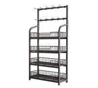 Soporte para aperitivos, estantes de almacenamiento de alambre de metal de varios niveles, soporte de exhibición de patatas fritas de despensa, soporte de concesión de cine en casa, organizador de