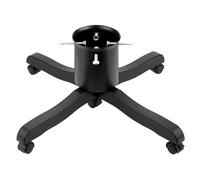 Soporte para árbol de Navidad para abetos y pinos vivos con depósito de agua y ruedas rodantes, base de metal resistente con patas de plástico, soporte ajustable para tronco, decoración navideña,