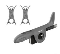 Soporte para arco de violín para principiantes, corrector de postura de silicona, ayuda de enseñanza con guías ajustables para los dedos, compatible con violín estándar (gris)