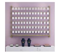 Soporte para aretes, organizador de joyas de metal montado en la pared para arete, anillos, pulseras, collares y anteojos de sol