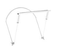 Soporte para armónica, ajustable, profesional, color plateado, para 24 agujeros