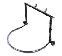 Soporte para armónica con banda de goma suave para el cuello, construcción de metal resistente para armónicas de 10 agujeros y 24 agujeros, soporte para instrumentos manos libres, color negro