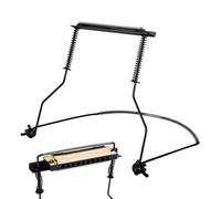 Soporte para armónica con orificio: marco de soporte desmontable, estructura metálica, ajuste de ángulo suave, accesorio musical compacto, equipo funcional que garantiza estabilidad, libertad