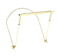 Soporte para armónica profesional ajustable para el cuello, color dorado para 24 agujeros