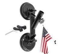 Soporte Para Asta De Bandera RV - Porta Mástil Resistente de Instalación Rápida y Portátil - Montaje Estable Para Bandera De Remolque - Para Coche Sedán Camión Remolque Vehículos Barcos