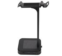 Soporte para Auriculares de Escritorio, Soporte para Auriculares Tipo C Interfaz de Entrada Interfaz de Salida USB Fácil Control de Auriculares para Juegos en casa