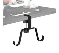 Soporte para auriculares debajo de la mesa, gancho de mesa portátil | Soporte de mesa ajustable portátil para escritorio, mesa de clase, restaurante