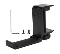 Soporte para auriculares duradero y elegante, gancho plegable de aleación de aluminio para debajo del escritorio, ahorra espacio y es multiusos