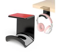 Soporte para auriculares Liboer para escritorio, mini soporte para auriculares con adhesivo fuerte, soporte para auriculares debajo del escritori