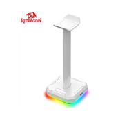 Soporte para auriculares para juegos Redragon HA300 con iluminación RGB y correa de aluminio, base de