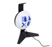 Soporte para auriculares PlayStation con luz - Producto oficial, soporte para auriculares de configuración de juego, regalo para gamers, alimentado por USB