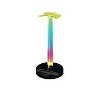Soporte para Auriculares RGB para Juegos, Iluminación Ambiental de Escritorio, Ergonómico, para PC, Color Negro.