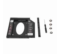 Soporte para bahía de HDD general de 9.5 mm, de 2.5 pulgadas SATA a SATA, cubierta para bandeja de segundo disco duro SSD para ranura de unidad de CD DVD ROM de portátil.