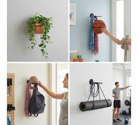 Soporte Para Baloncesto - Estante De Almacenamiento De Metal Con Soporte De Pared | Organizador De Equipos Deportivos Para Baloncesto, Fútbol, béisbol | Ideal Para Gimnasio En Casa, Dormitorio, Exhi