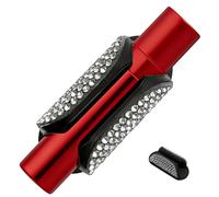 Soporte para bálsamo labial para coche, soporte de silicona antideslizante adhesivo con diamantes de imitación, soporte vertical para bálsamo labial, para niñas, mujeres, automóviles, vehículos