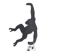 Soporte para banana con forma de mono, soporte para colgar, debajo del | Organizador suspendido, gancho creativo para equilibrar árboles frutales, colgador de frutas de cocina de metal