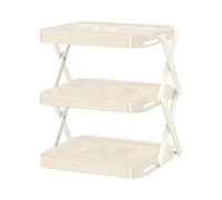 Soporte para bandejas de varios pisos, soporte de encimera con 3 estantes, soporte para comidas, cocineros, chefs, familias, pequeños espacios, casa, camping, picnic, barbacoa,