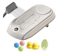 Soporte para baño | 57 x 28 x 17 cm Bathing Support With Temperature Sensing - Ergonomic Curved Shape Kids Three-Level Height Adjustment Tub - For Child Home Traveling Hotel Beach Shower