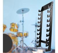 soporte para baquetas Acrílico Baquetas Monitor Estante, Ahorcamiento Soporte De Baqueta Para Percusión/Palitos De Marimba, Negro Montado En La Pared Baqueta Rejilla Para Colección De Sables De Luz