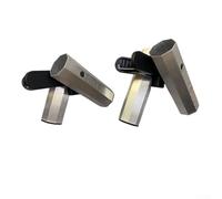 Soporte para baquetas con doble abrazadera de resorte ajustable de metal para mantener las baquetas seguras y listas para usar (A)