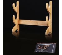 soporte para baquetas Pupitre De Pie Baqueta Soporte, Woody Baqueta Expositor Estante Con Juego De Tornillos, Tienda De Música Baquetas Soporte Para Baquetas De Percusión/Varitas Organización(2 Tiers)
