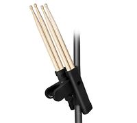 Soporte para baquetas, soporte para baquetas para juego de tambor, clip de soporte de baqueta, agarre de baqueta, ángulo ajustable, se fija a cualquier soporte de platillos o accesorios tubulares,