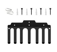 Soporte Para Barra | Colgador de Pared con 7 Ganchos para Almacenamiento de Barras | Rack de Mancuernas para Garaje - para Barra Kettlebell Mancuerna Gimnasio Casa Garaje Fitness Ejercicio